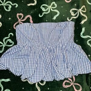 Abercrombie & Fitch White Smocked Top